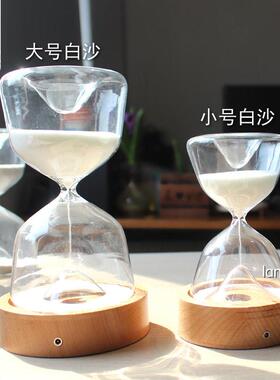 时光沙漏计时七色伴睡灯创意个性玻璃卧室摆件结婚生日礼物送女友