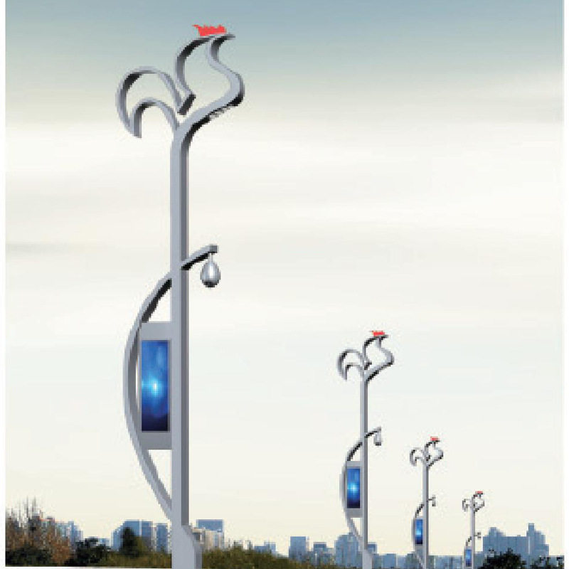 Smart Street Light LED Display Street Light Pole Urban Outdoor Road Lighting Monitoring Integrated Light Manufacturer Wholesale