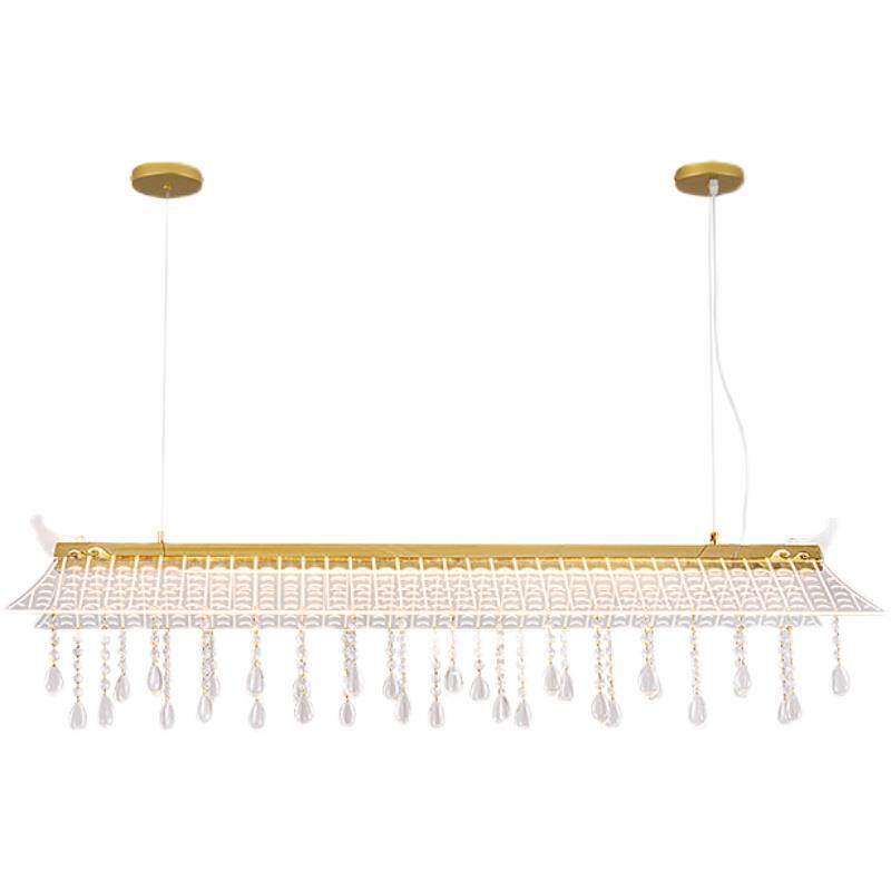 Zhongshan factory direct sales minimalist new style 2024 post-modern light luxury crystal chandelier personalized creative restaurant tea set