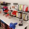 No punching wall hanging hole board wall porous storage rack dormitory kitchen with frame hole board mesh