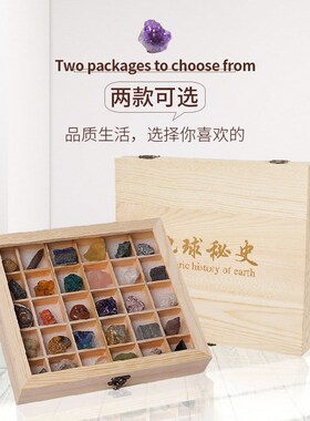 地球秘史天然奇石套装紫水晶化石矿石石头摆件青金石蜜蜡原石岩石