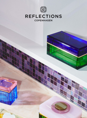 Reflections Copenhagen反射哥本哈根装饰深蓝色带盖收纳盒饰品盒