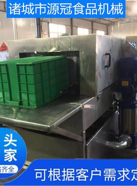 定制收纳箱洗箱机食品箱塑料盘栈板清洗线诸城周转筐洗筐机价格