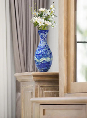 3D拼图花瓶DIY 客厅摆件插花家居装饰儿童的生日圣诞礼物玩具跨境