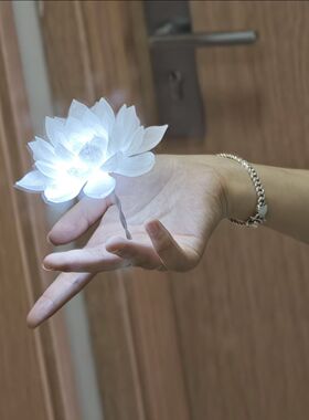 掌心打印月光莲花摆件DIY材料包