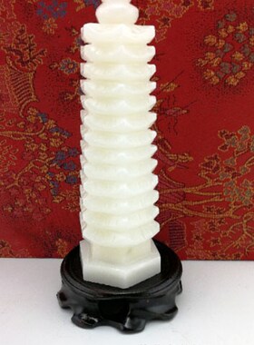 七层九层十三层汉白玉文昌塔石雕摆件家居卧室客厅书桌摆设