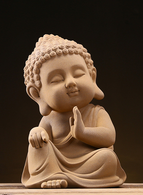 紫砂大日如来大号佛像摆件家居客厅玄关装饰品创意办公室工艺礼品