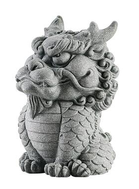 青砂石瑞兽麒麟桌面书架装饰摆件新中式鱼缸造景沉水摆设乔迁礼品