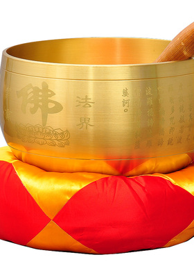 大号铜磬纯铜寺庙法器铜罄引罄引磬佛音钵颂钵音碗钵碗工艺品