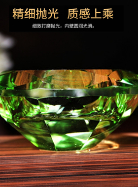 聚善缘佛具 佛供七色水晶灯座水晶烛台供灯酥油灯座蜡烛台长明灯