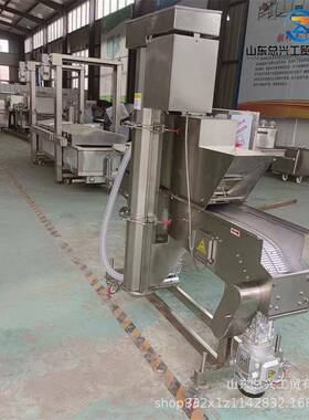 全自动无骨鸡柳裹糠机网带输送式上糠设备小酥鱼304不锈钢裹糠机