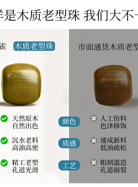 【保真天然原料】木质老型珠合集