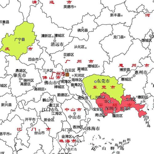 广东省城市划分手绘地图旅游打卡填色涂色DIY油画布装饰画教学 - 图3