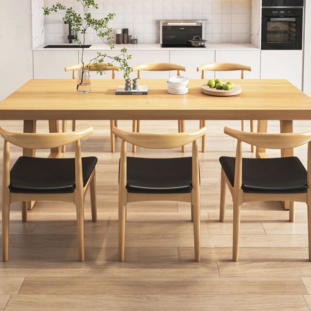 Solid wood large desk Nordic simple double study table home desk living room long table workbench computer desk