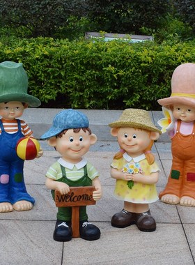 户外园林玻璃钢卡通人物雕塑摆件花园别墅庭院景观装饰幼儿园小品