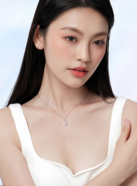 月售500+S925纯银浪漫雪花锁骨链