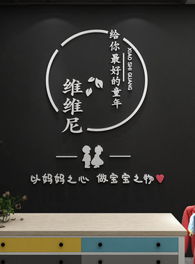 童装店铺墙面装饰用品母婴室布置网红奶粉橱窗收银台背景贴纸氛围