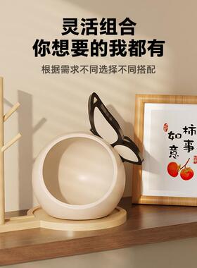 中古风创意蝴蝶玄关钥匙收纳摆件酒柜客厅轻奢装饰品搬家乔迁礼物
