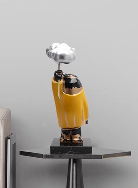 新中式创意雕塑摆件轻奢北欧风格酒柜桌面装饰家居客厅电视柜饰品