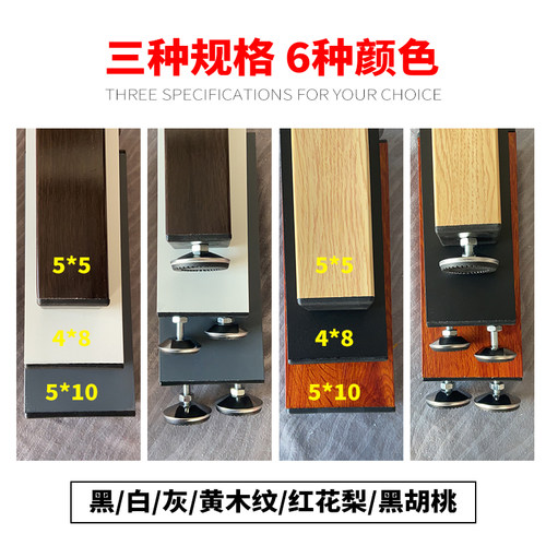 客厅办公室简约装饰玄关立柱铝合金铁艺实木竖条屏风隔断栅栏方管 - 图1