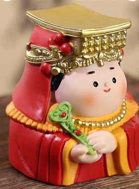 湄洲岛妈祖纪念品福建文创白沙屯妈祖娘娘神像小摆件桌面神龛供奉