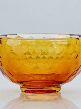 藏式七彩水晶透明玻璃水供杯供水碗用品杯 观音供水杯用品碗7个