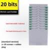 Card box fixed attendance rack combined plastic card bag management card rack punch card slot employee