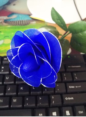 手工花束材料包新手diy制作丝网花玫瑰花套餐丝袜花 蓝色妖姬包邮