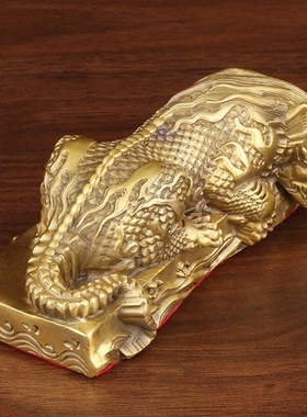 纯铜吸水兽镇水兽避水兽龙王蚣蝮水麒麟客厅书房办公室茶宠摆件