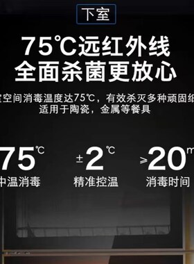 免沥水消毒柜商用餐饮大容量立式饭店酒店碗筷餐具家用消毒碗柜