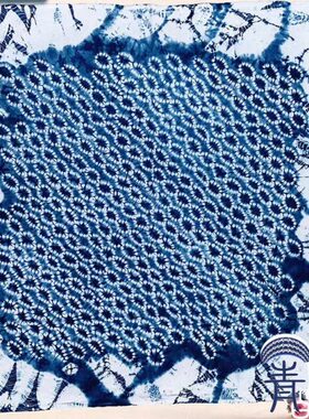 云南植物大理手工白手绢棉麻民族方新款特色青扎染头艺品脖茶巾