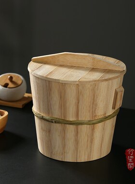 纯手工老式竹编竹根竹桶蒸子家用全竹子煮米饭木桶蒸饭竹子蒸饭桶