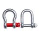 Shackle D-shaped bow type galvanized D-shaped U-shaped lifting lug lug lifting ring hook heavy-duty lifting buckle lifting buckle snap ring ມາດຕະຖານແຫ່ງຊາດ m18