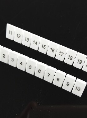 ZB4 ZB5 ZB6 ZB8 ZB10 ZB12数字标记条 UK端子空白标签条 号码牌