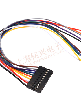 单双头杜邦线彩排端子连接线 1*2/3/4/5/6/7/8/9/10P 2.54MM间距