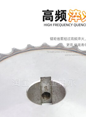 45钢成品孔链轮06B3分22/23/24/25/26/27/28/29/30齿带台顶丝