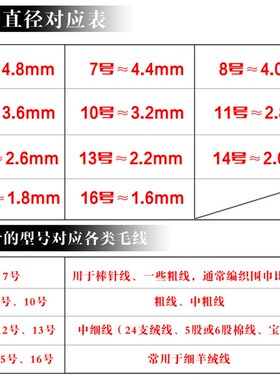 毛衣针编织工具全套装不锈钢棒针直针手工环形针织毛衣针打毛线针