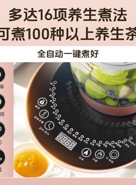 花茶养生壶2026新款养生壶大容量2升壶电热炖煮一体水家用多功能L