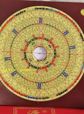 2022元济福堂8寸金色三合一综合风水罗盘深圳发货