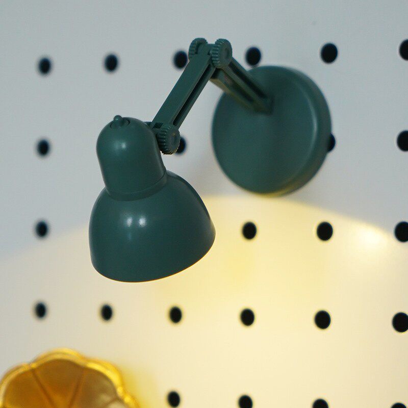 Magnetic Mini Small LED Desk Lamp Perforated Plate Accessories Folding Portable Night Lamp Desktop Creative Magnet