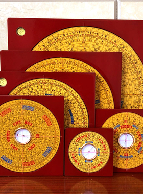 集福堂罗盘风水盘高精度纯铜正品随身携带小罗盘风水罗盘寻龙点穴