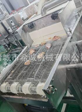 商用淋浆机连续式淋浆机桑叶淋浆机肉排淋浆设备食品机械源头工厂
