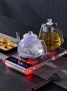 玉焰K8全自动上水玻璃电热烧水壶嵌入式养生恒温泡煮茶电磁茶炉具