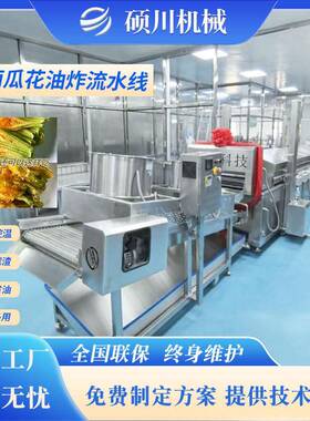 天妇罗翠叶油炸机 桑叶自动上浆油炸流水线 土豆南瓜裹浆油炸设备