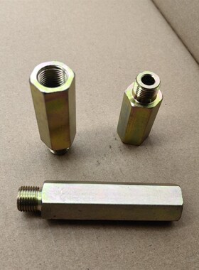 加长外丝M16*1.5-转内丝M16*1.5延长杆60-100高压铁接头镀锌1616