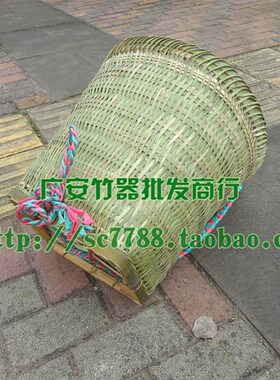 四川纯手工艺竹编 竹篾背篓 竹背筐收纳筐 舞蹈道具小背篼 包邮