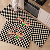 Anti-slip, oil-proof, wipeable, washable kitchen floor mat