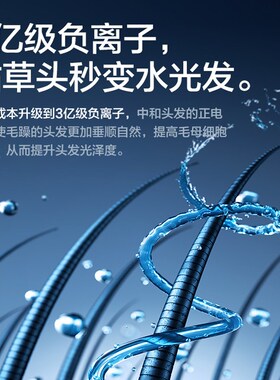 美规台湾插头无叶吹风机负离子护发静音理发店大功率电吹风筒速干