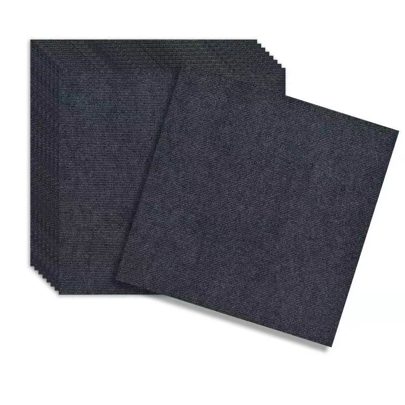 Carpet bedroom large area self-adhesive splicing square carpet commercial office full floor ball hall cement floor mat