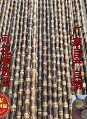 龙血金丝竹密节纯手工打磨实心武术棍棕竹教鞭杆炮台登山杖手拐杖